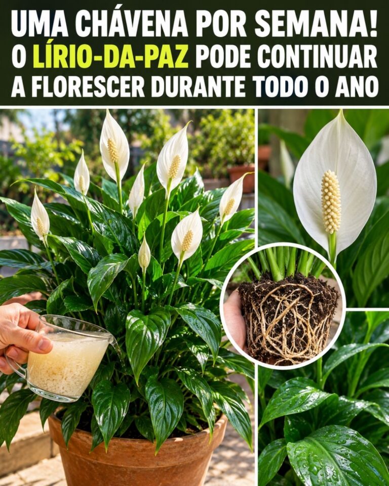 Uma chávena por semana! O lírio-da-paz pode continuar a florescer durante todo o ano