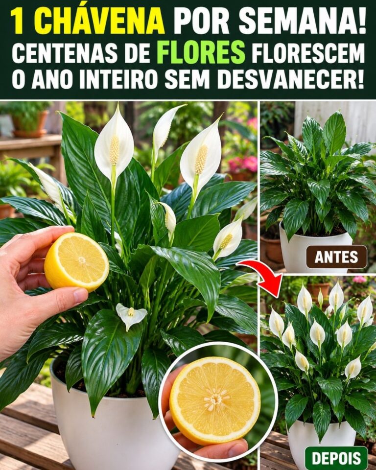 🌸1 chávena por semana! Centenas de flores florescem o ano inteiro sem desvanecer!