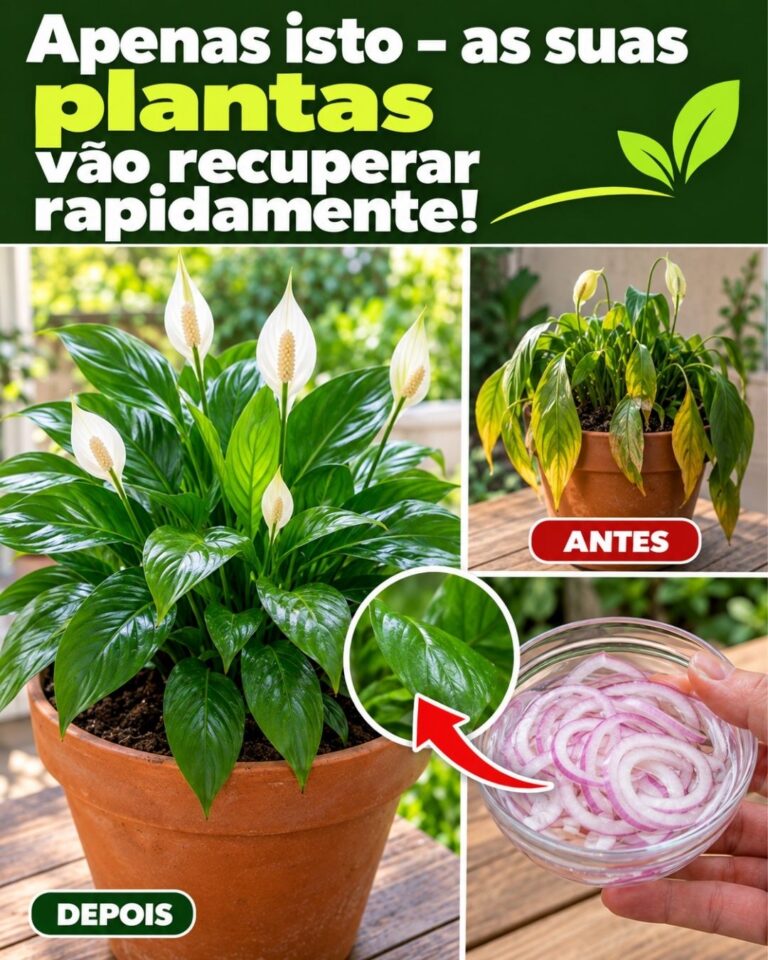 Apenas isto – as suas plantas vão recuperar rapidamente