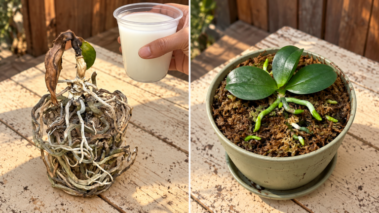 Uma chávena preparada de outra forma! Dê um novo começo à sua orquídea enfraquecida
